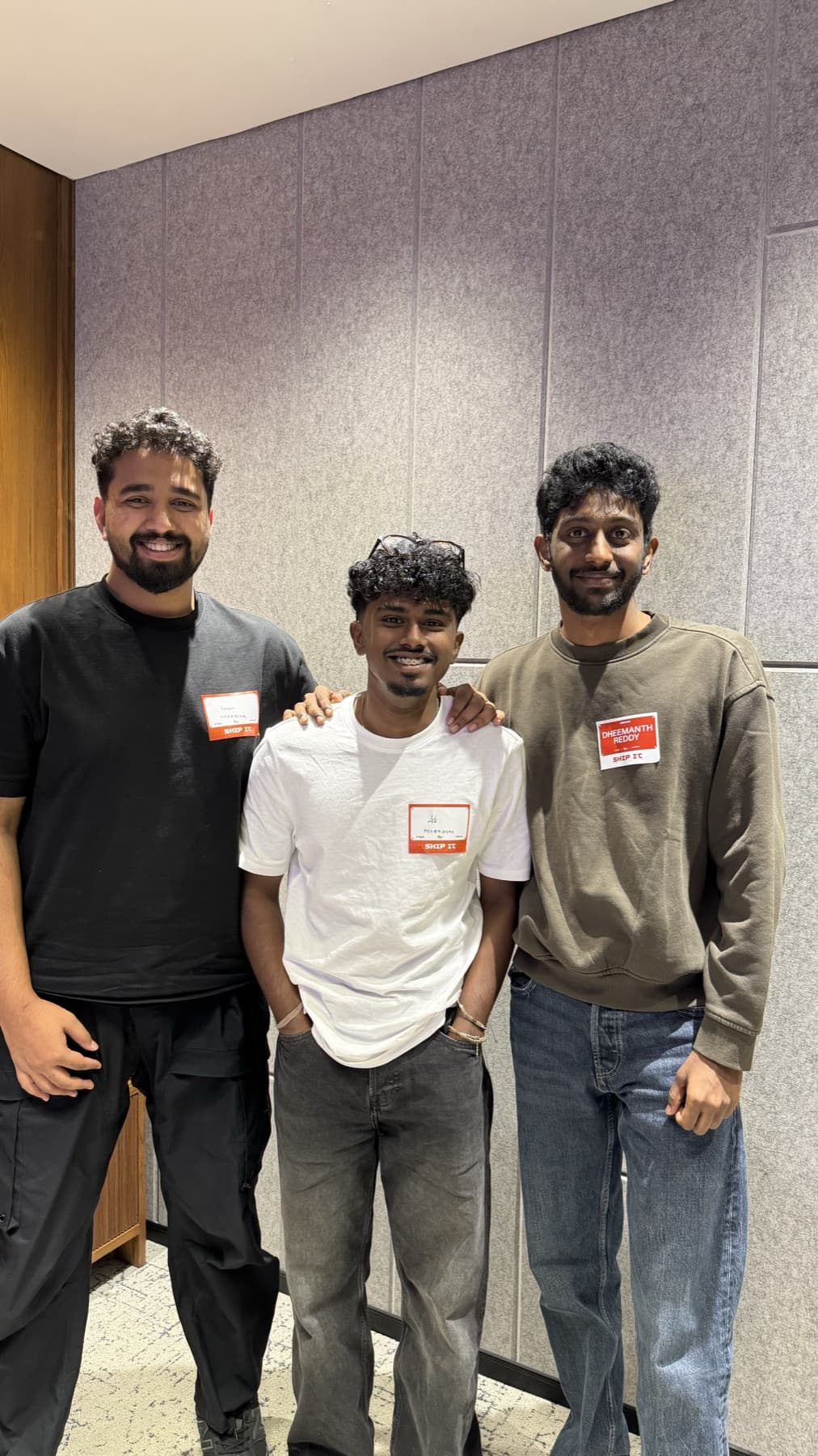 three builders together at ship it